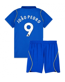 Billige Fotballdrakt Chelsea Joao Pedro #9 Replika Hjemmedraktsett Barn 2026-27 Kortermet (med bukser)